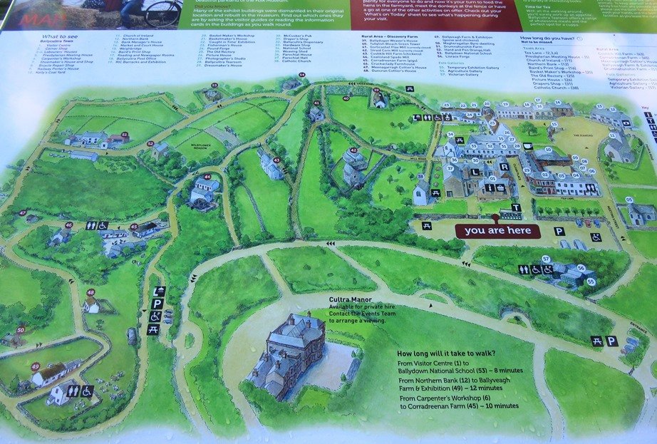 Cultra Folk Park map